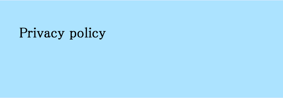Privacy policy